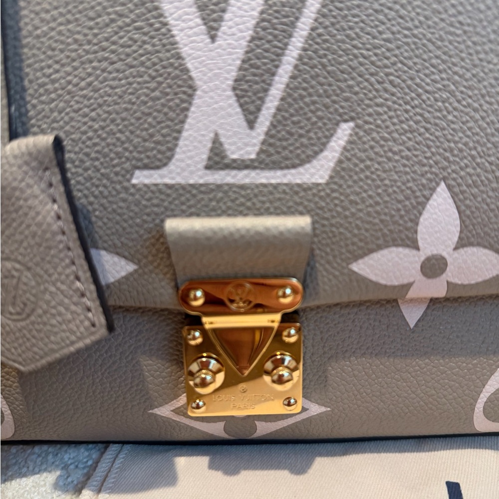 Louis Vuitton Madeleine MM in Taupe Bicolor Leather - Picture 4 of 12